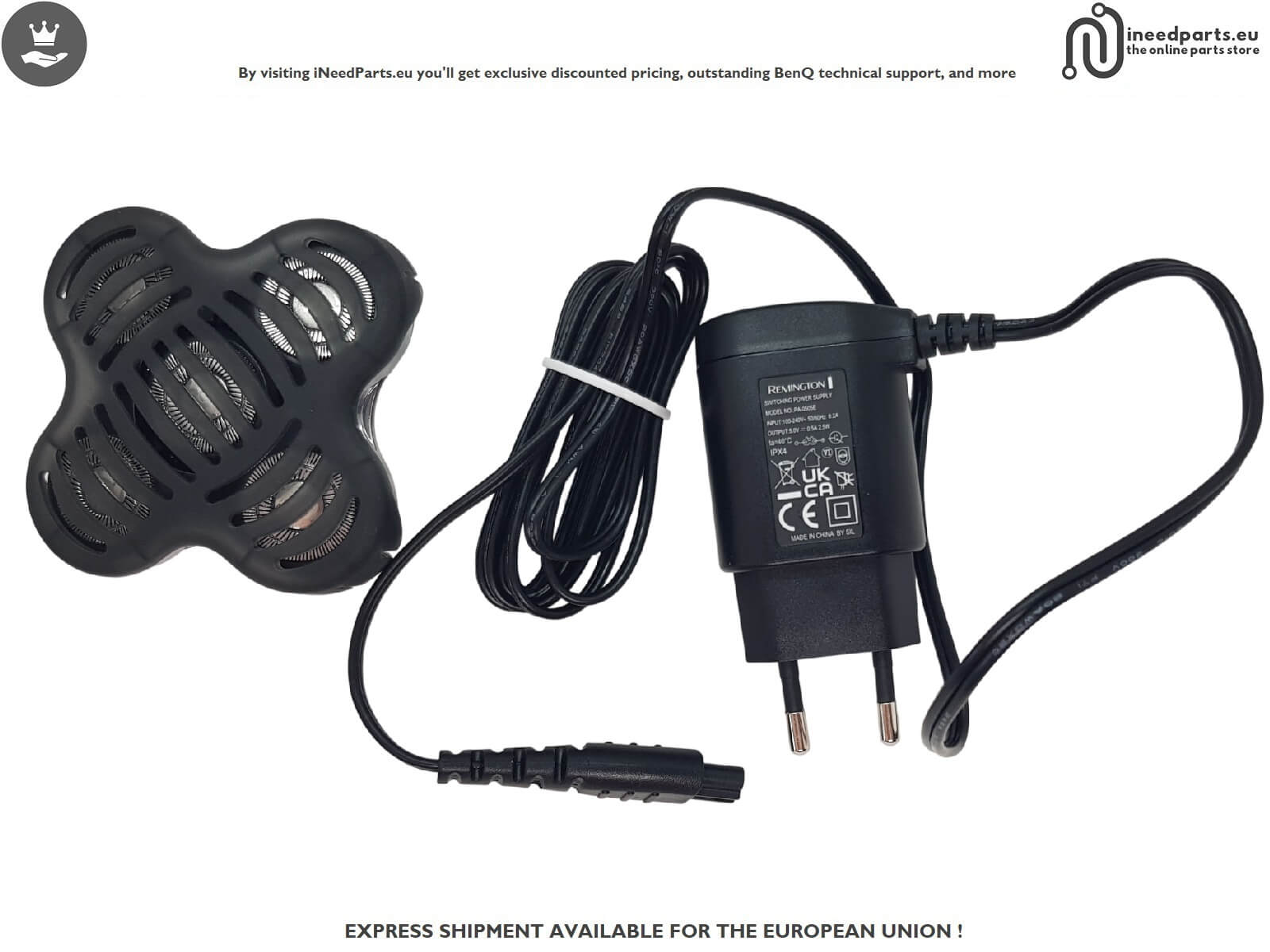 Charger and Razor Cutting Head Remington XR1501