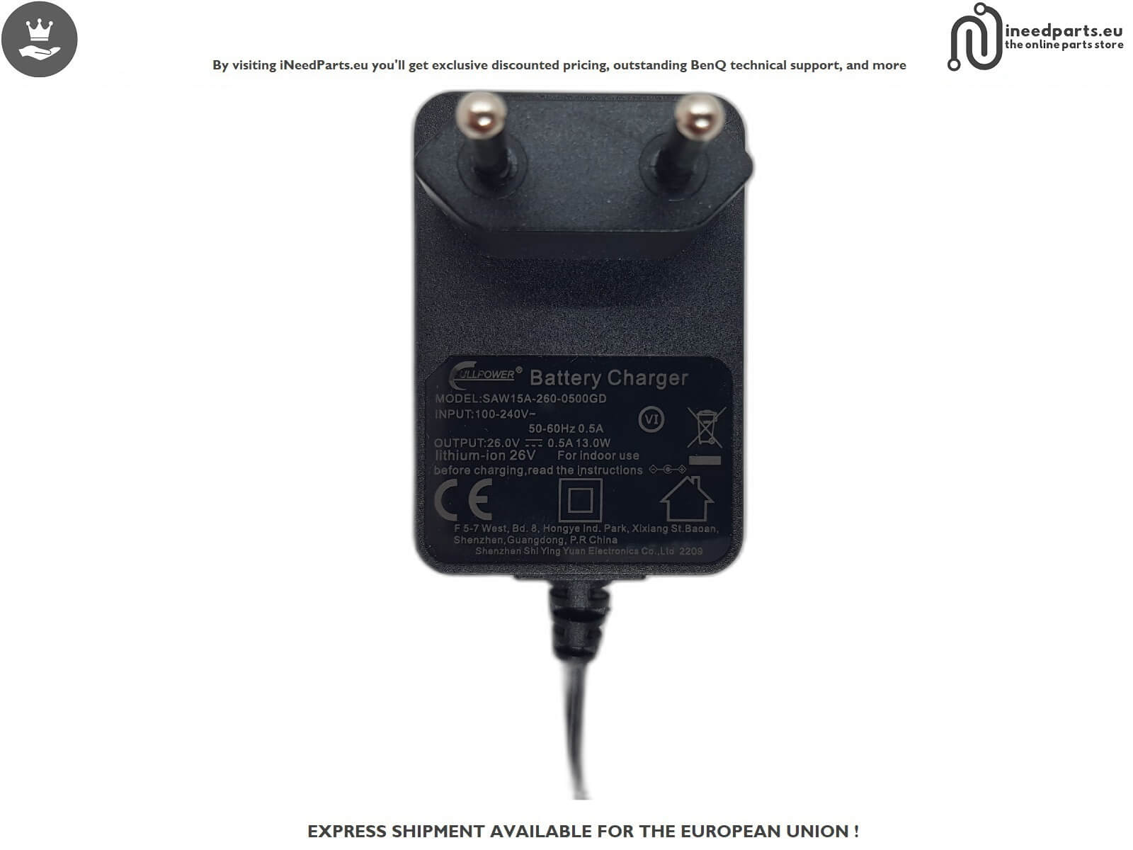 Charger for Hoover H-Free 200 HF222UPT