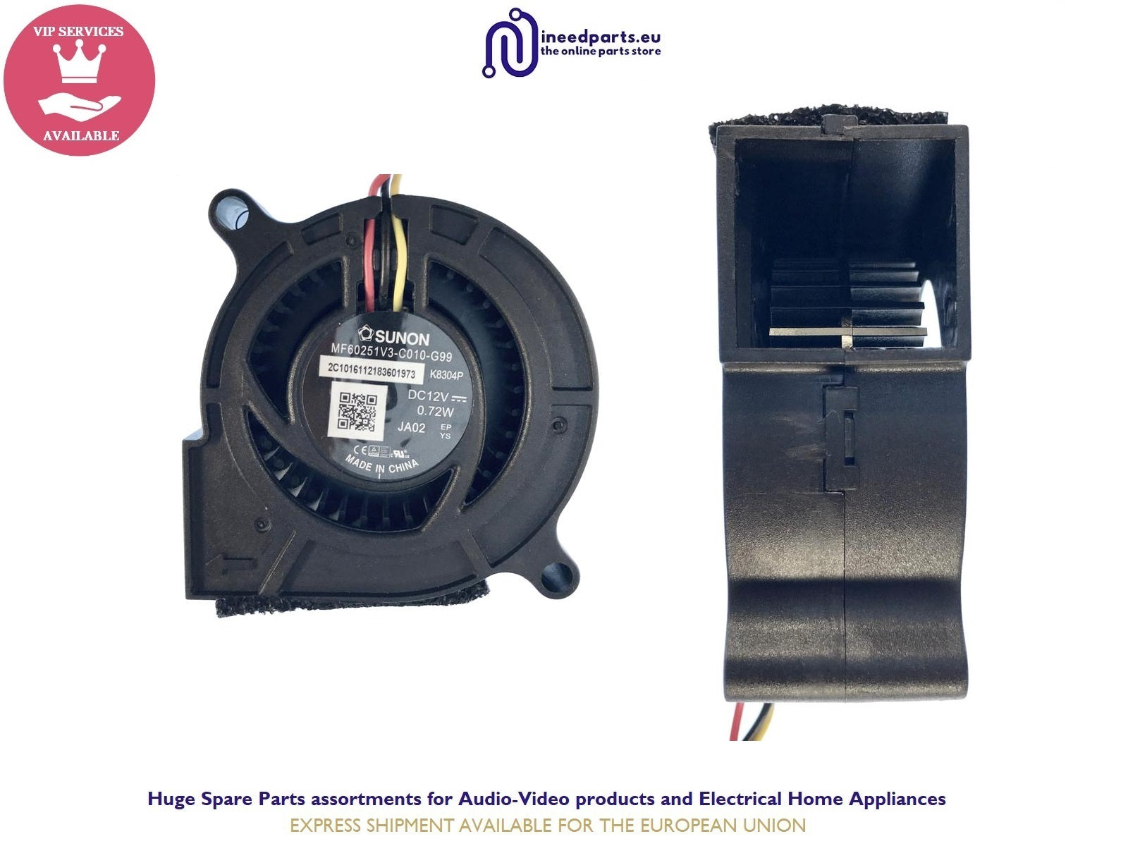 Blower Fan 60x60x25 130mm MF60251V3-C010-G99 For BenQ W1110 W2000