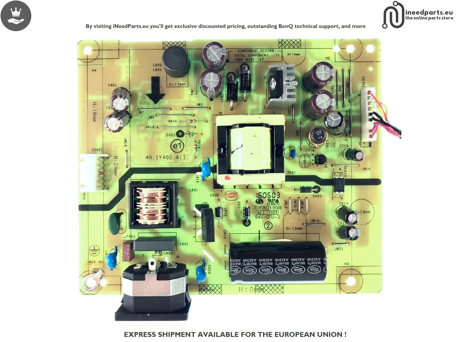 Power Board BenQ GL2460HM 4H.1Y402.A11 5E.1Y402.013