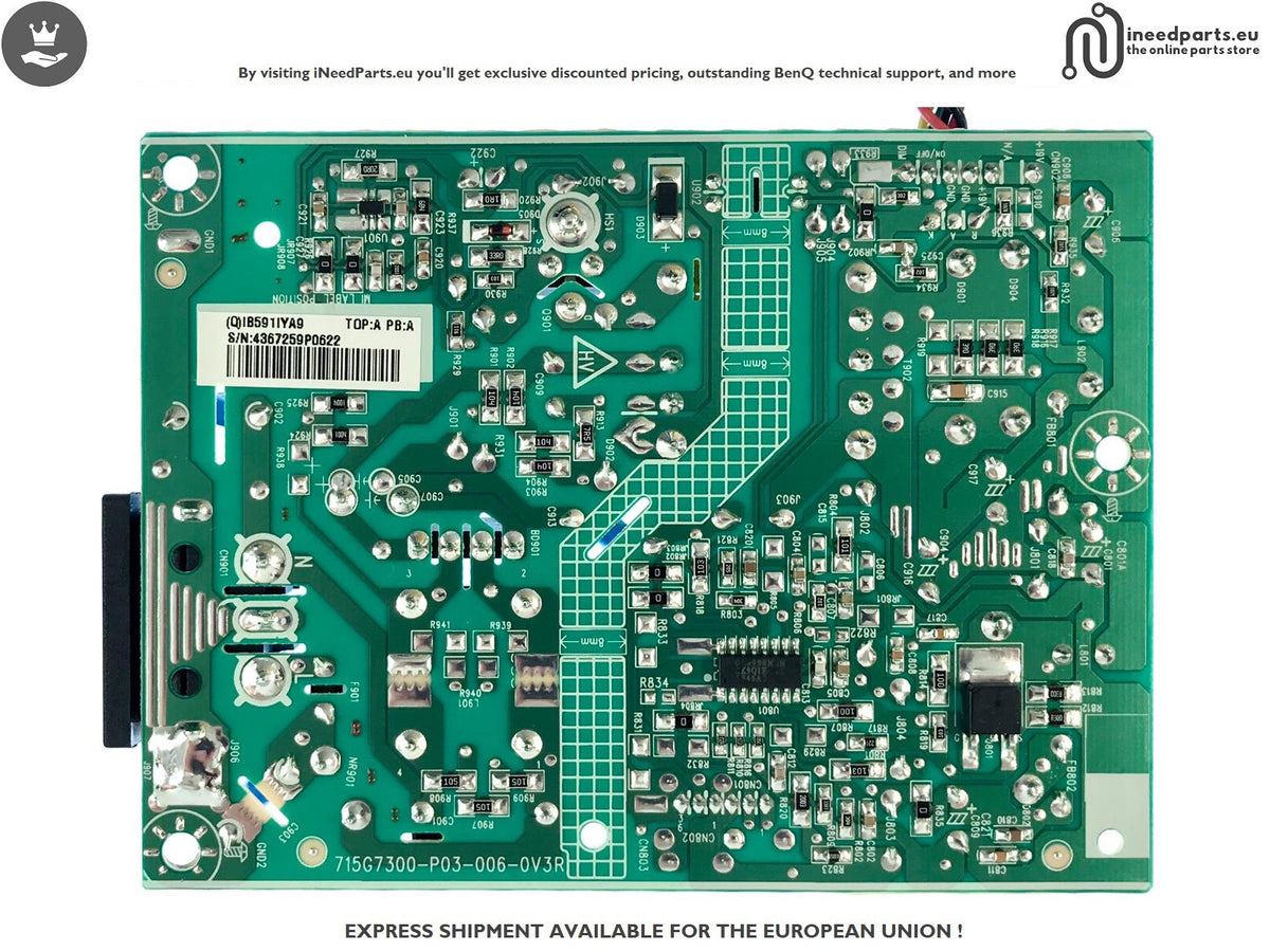 Power board for BenQ GW2283 BL2283 715G7300
